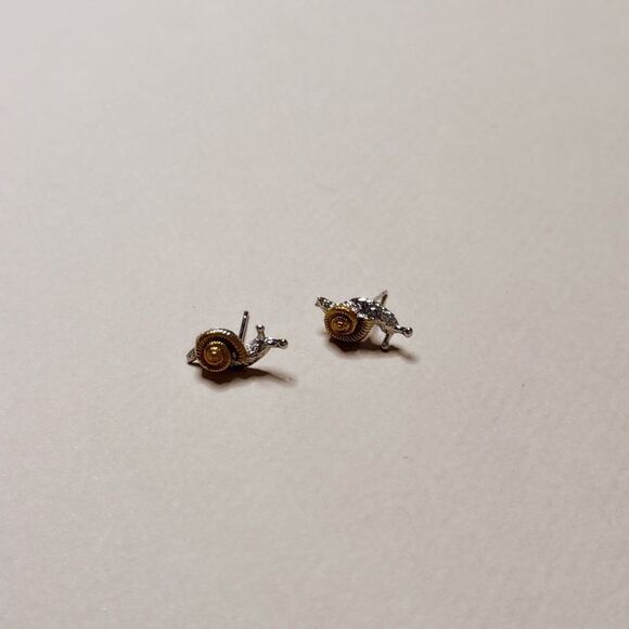 Snail Earrings S972 - Picture 2 of 3
